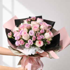 香檳玫瑰花束